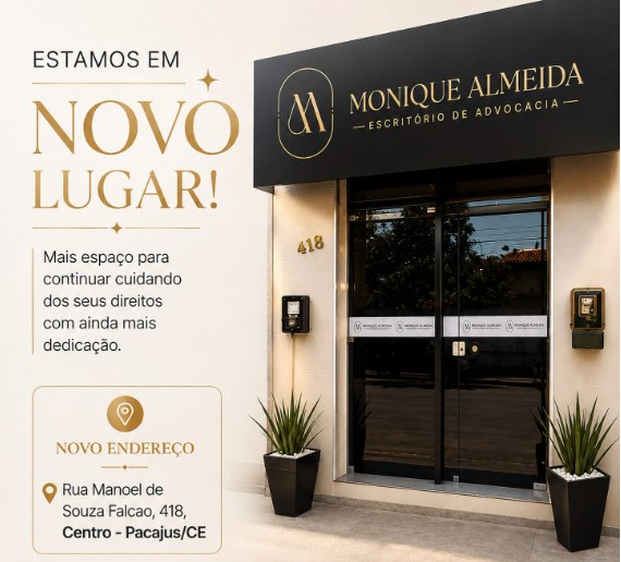 Fachada do escritório de advocacia Monique Almeida, na Rua Manoel de Souza Falcão, 418